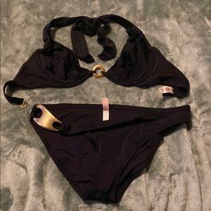 Elegant Black Women's Swimwear Set